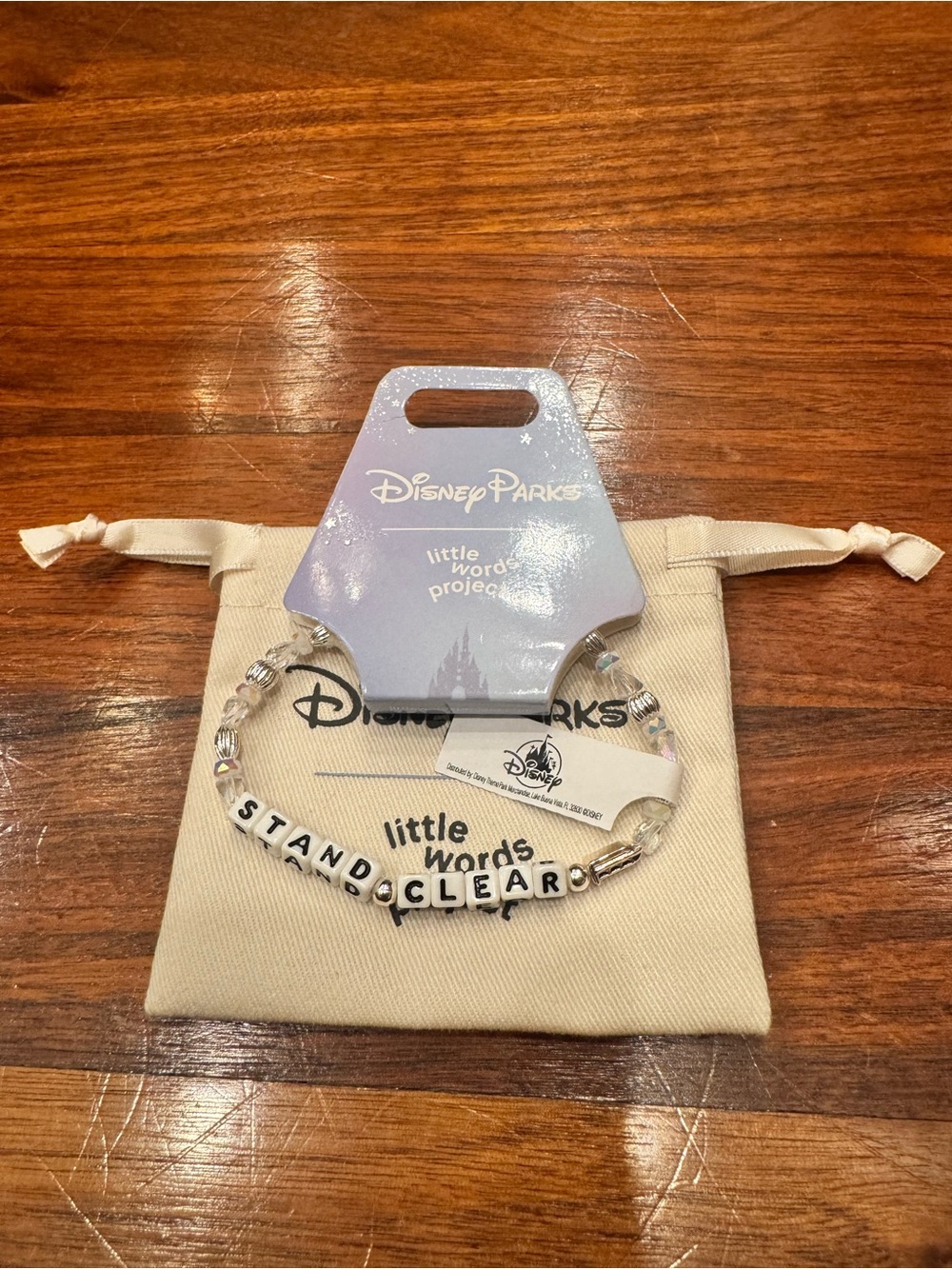 Disney Parks little words project stand clear Beaded Bracelet